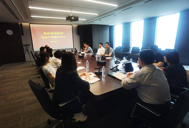 中国乐动在线官网纪检干部开展党纪学习教育集中学习